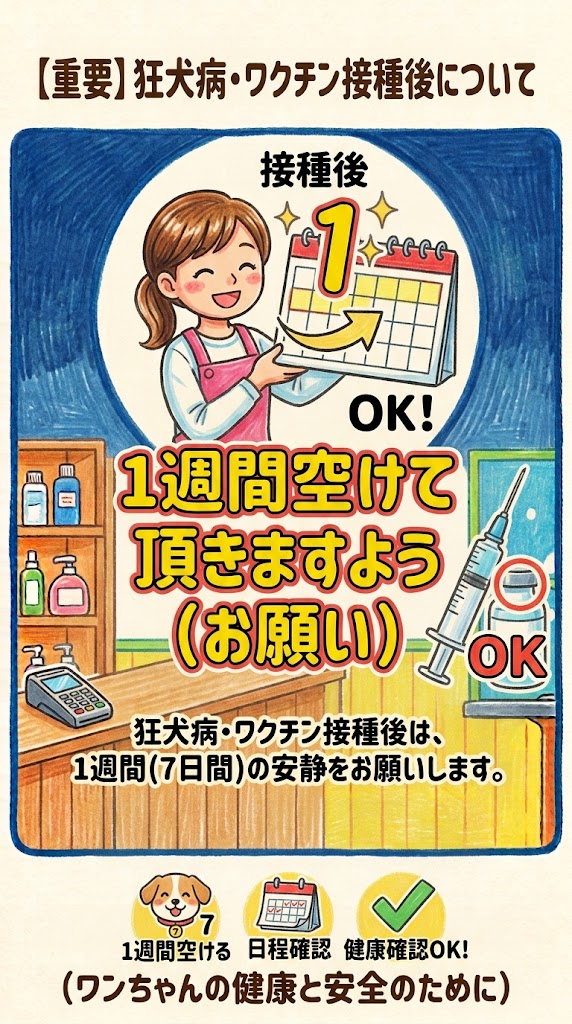 狂犬病・ワクチンのご提示